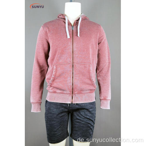 Simple Cardigan Sweatjacke der Männer mit Kapuze